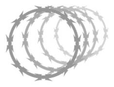Ilustração da concertina espiral — formato espiralado tradicional